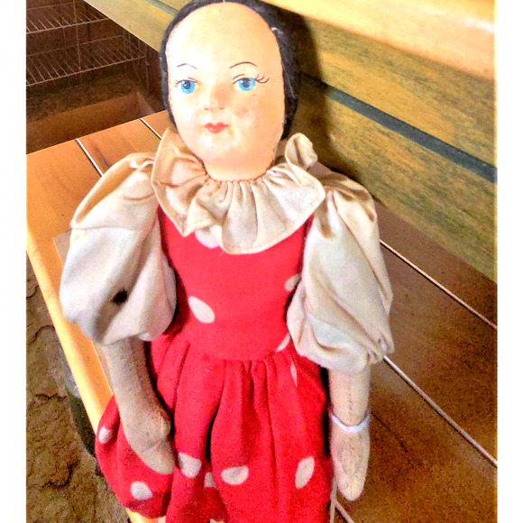 1940's Vintage "Polish Girl"  Doll Made in Poland - Picture 3 of 10